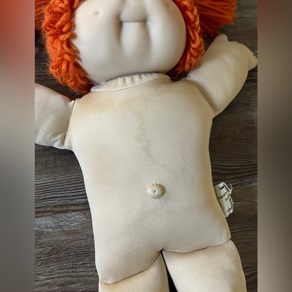 Vintage Cabbage Patch Jesmar Red Double Pony Hair  Blue Eyes & Freckles Doll - Picture 7 of 12